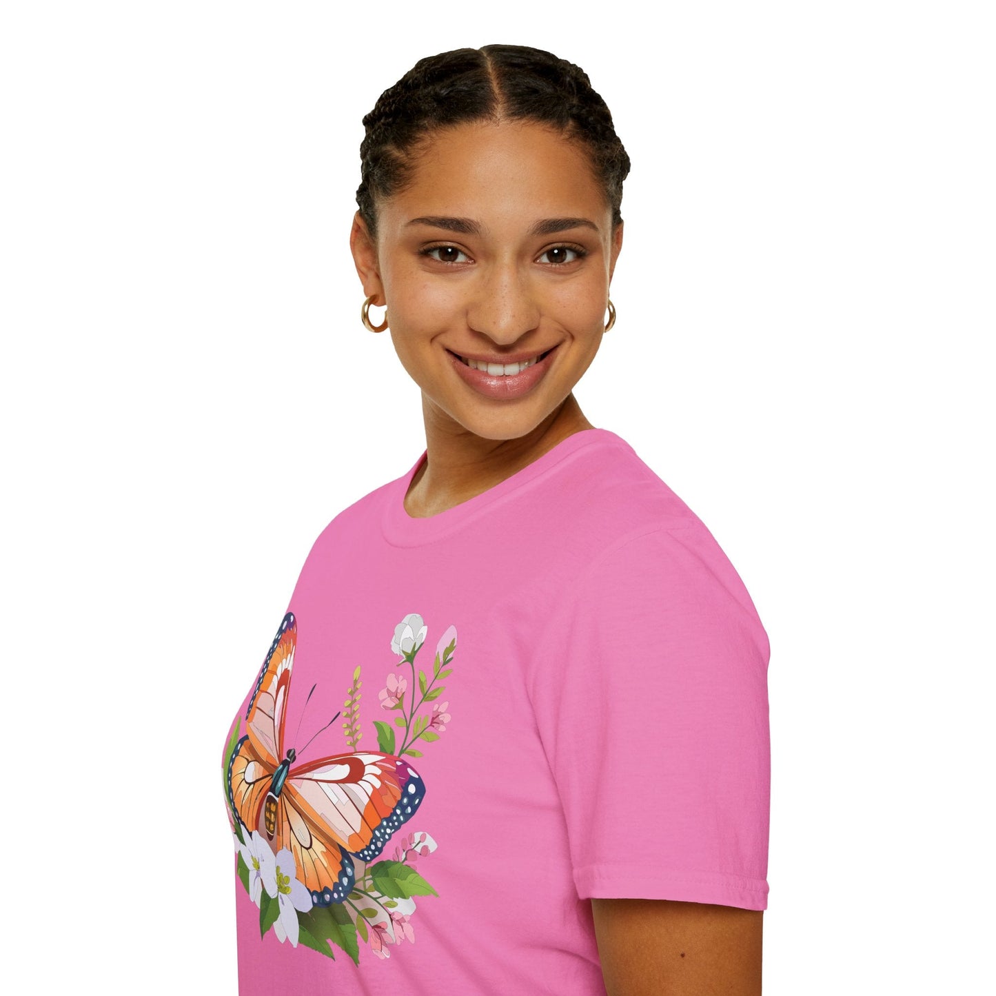 Butterfly Shirt Unisex T Shirt Gildan 64000 Softstyle 100 Percent Ring Spun Cotton