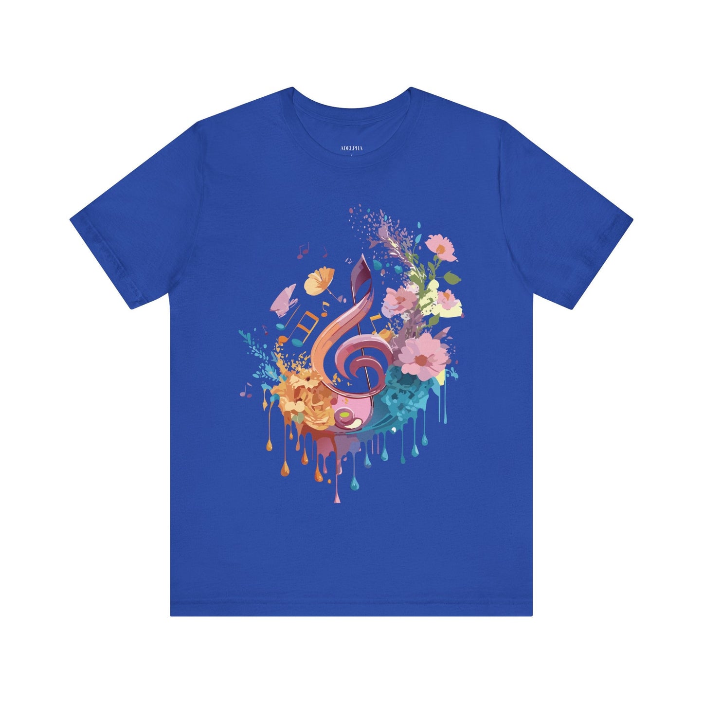 Unisex Graphic T Shirt From Adelpha With Vintage Music Inspired Artwork Short Sleeve Tee