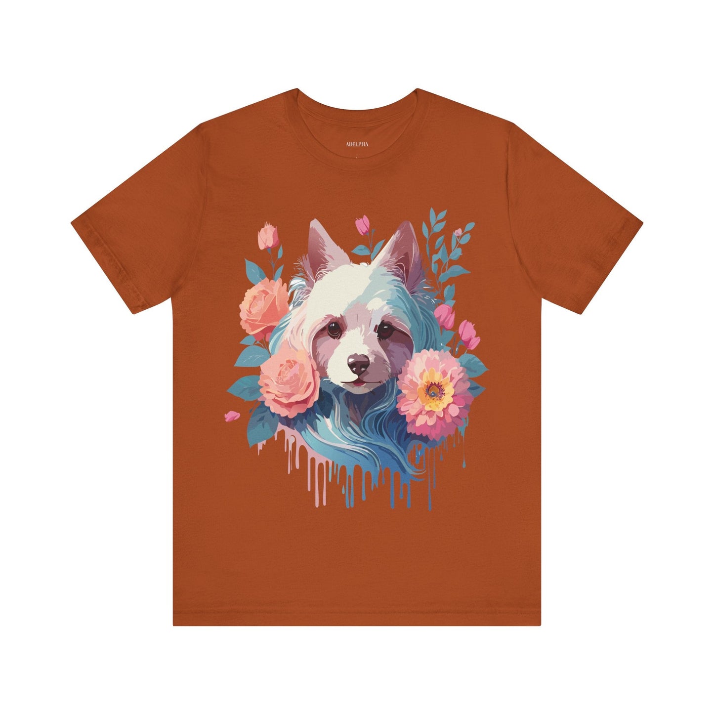 Adelpha Unisex Graphic Dog Shirt Short Sleeve Tee With Vintage Inspired Artwork Design