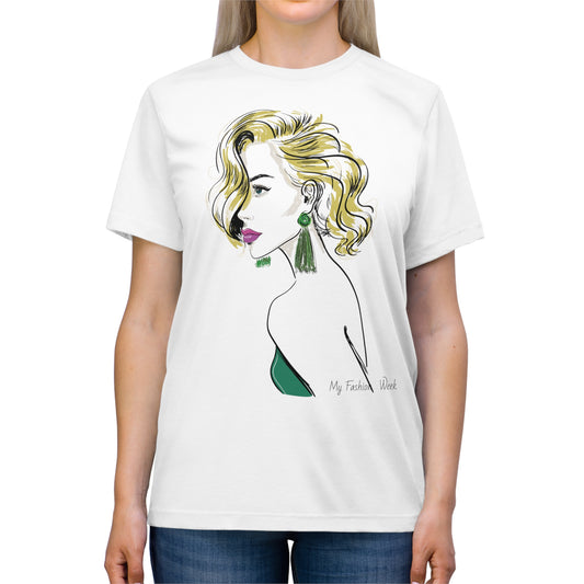 Tri-Blend T-Shirt mit Kunstdesign