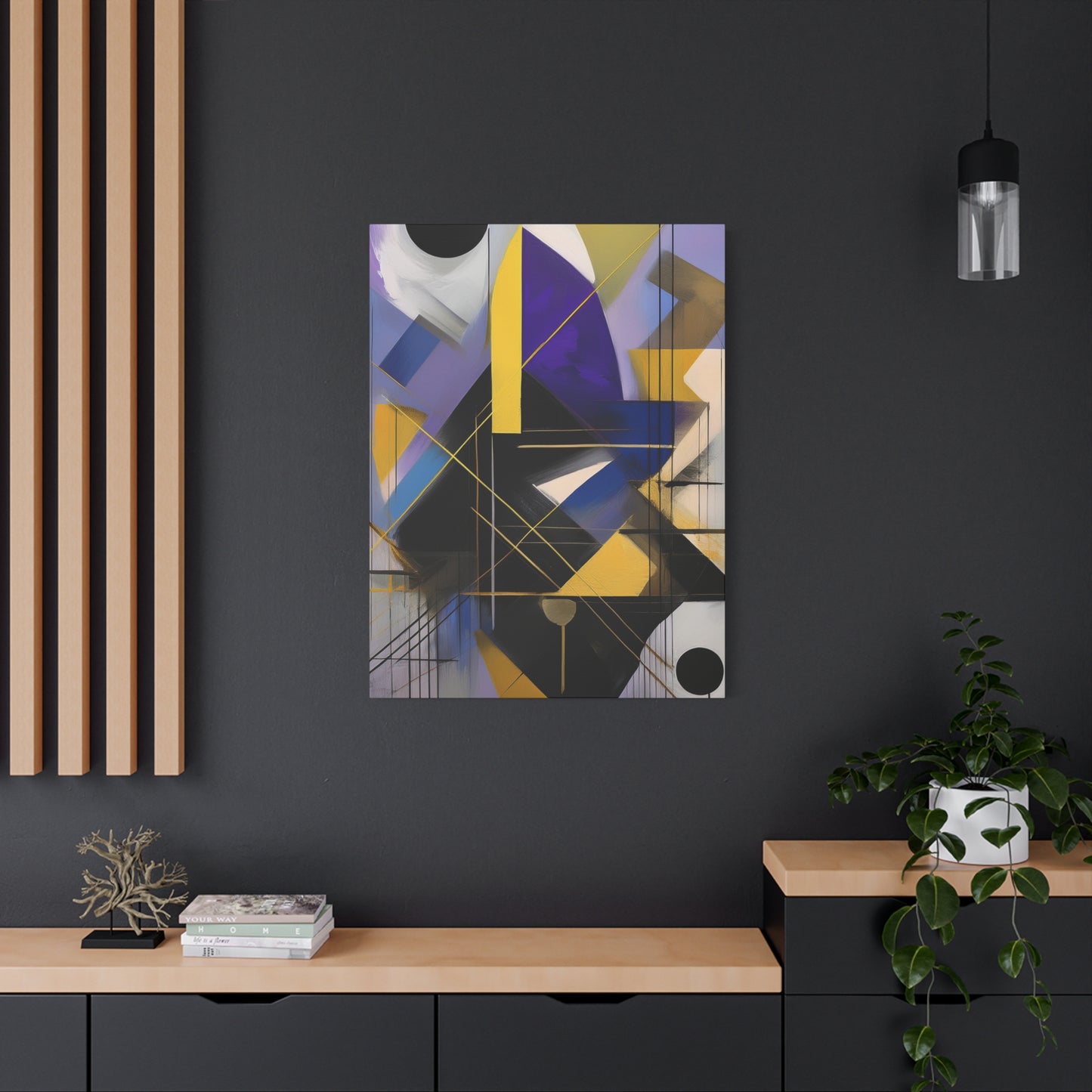 Purple Abstract Painting Print Canvas 20x24,20x30,24x30, 24x32,24x36,30x40, 32x48,36x48,40x60 Pine-Wood Inner Frame ABS-33