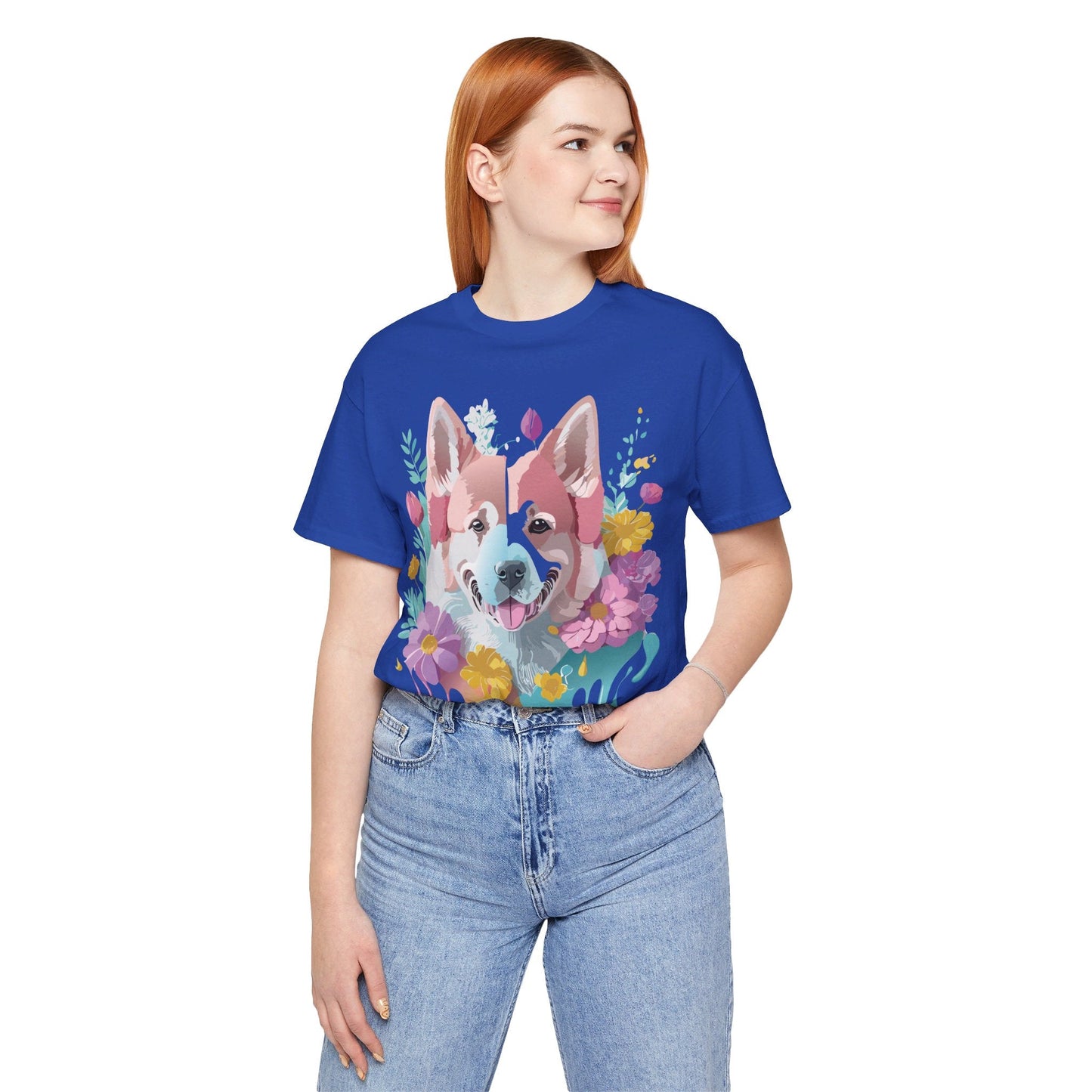 Dog Shirt Graphic Tee Unisex Short Sleeve Adelpha Art Design Vintage Inspired Artwork Edition