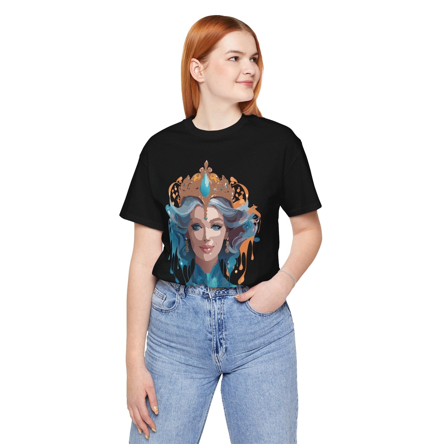 Queen Graphic Tee Unisex Adelpha Vintage Artwork Short Sleeve Premium Casual Wear