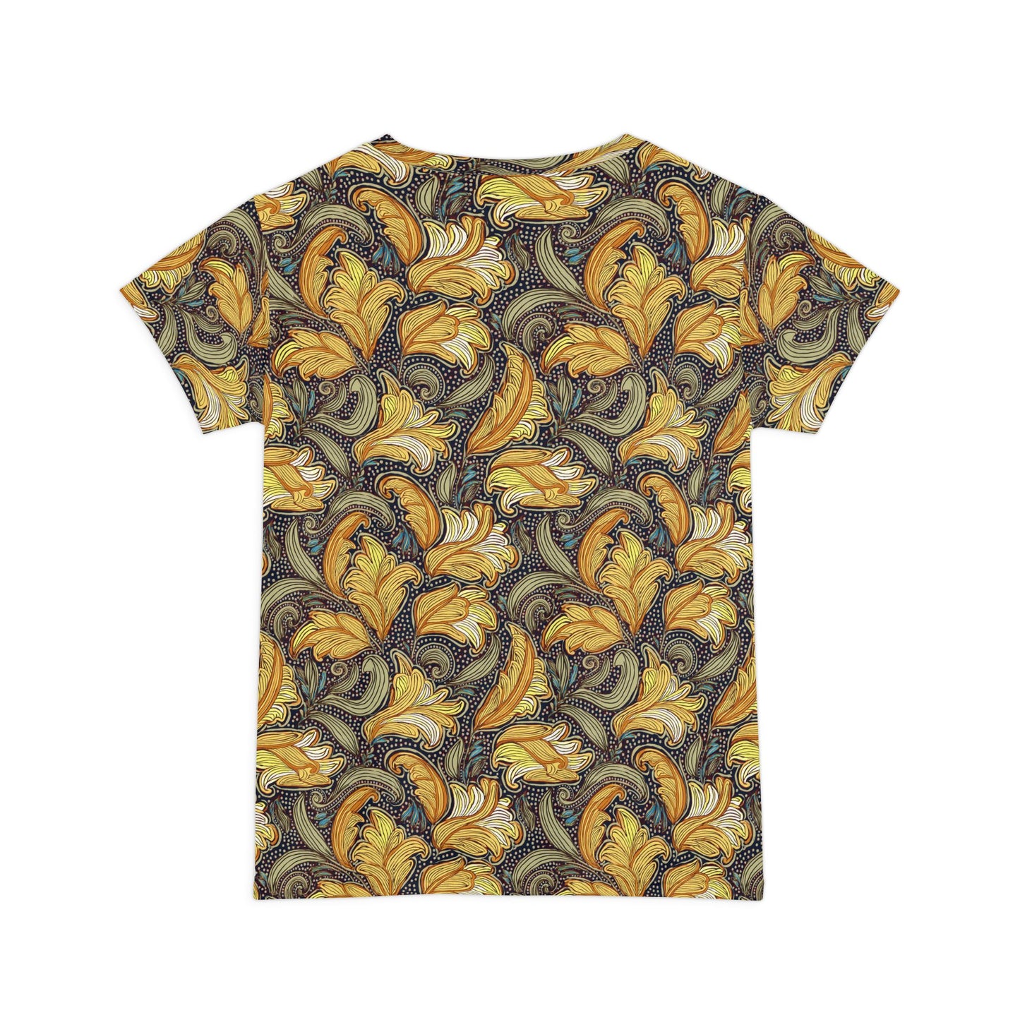 Women Poly Span T-Shirt with Floral Print