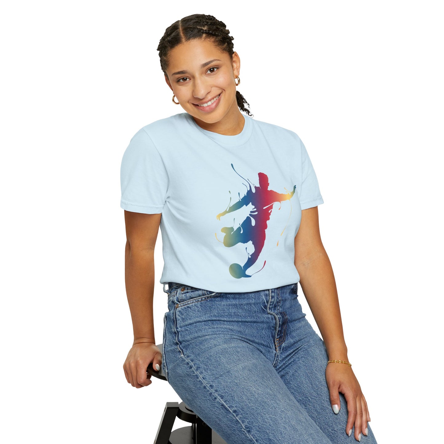 T-shirt unisexe avec motif artistique sportif