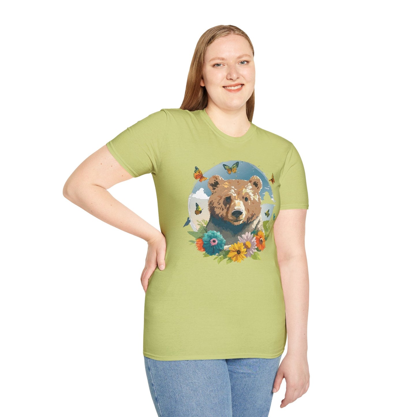 Bear T Shirt Unisex Teddy Bear Tee Softstyle 64000 Ring Spun Cotton Tee Lightweight Breathable