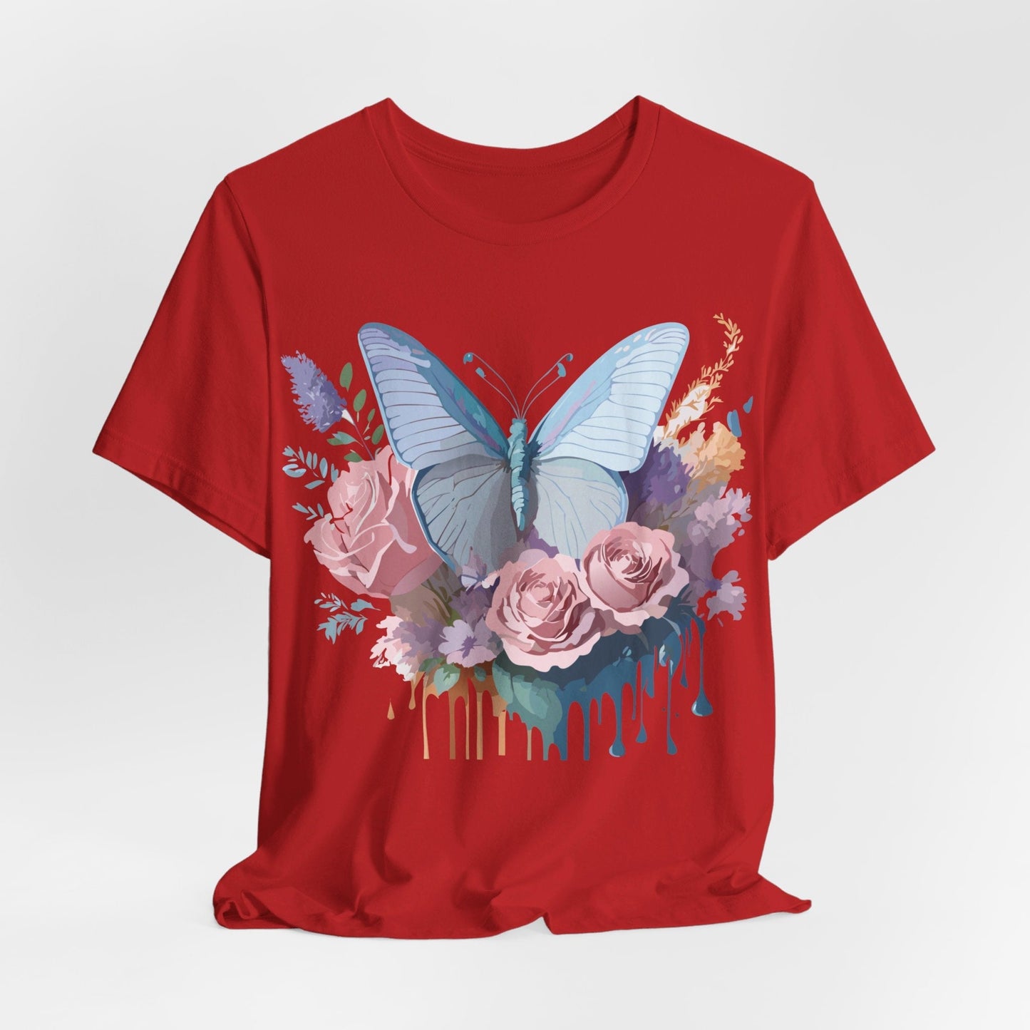 Butterfly Graphic Tee Unisex Jersey Short Sleeve Adelpha Vintage Art Design