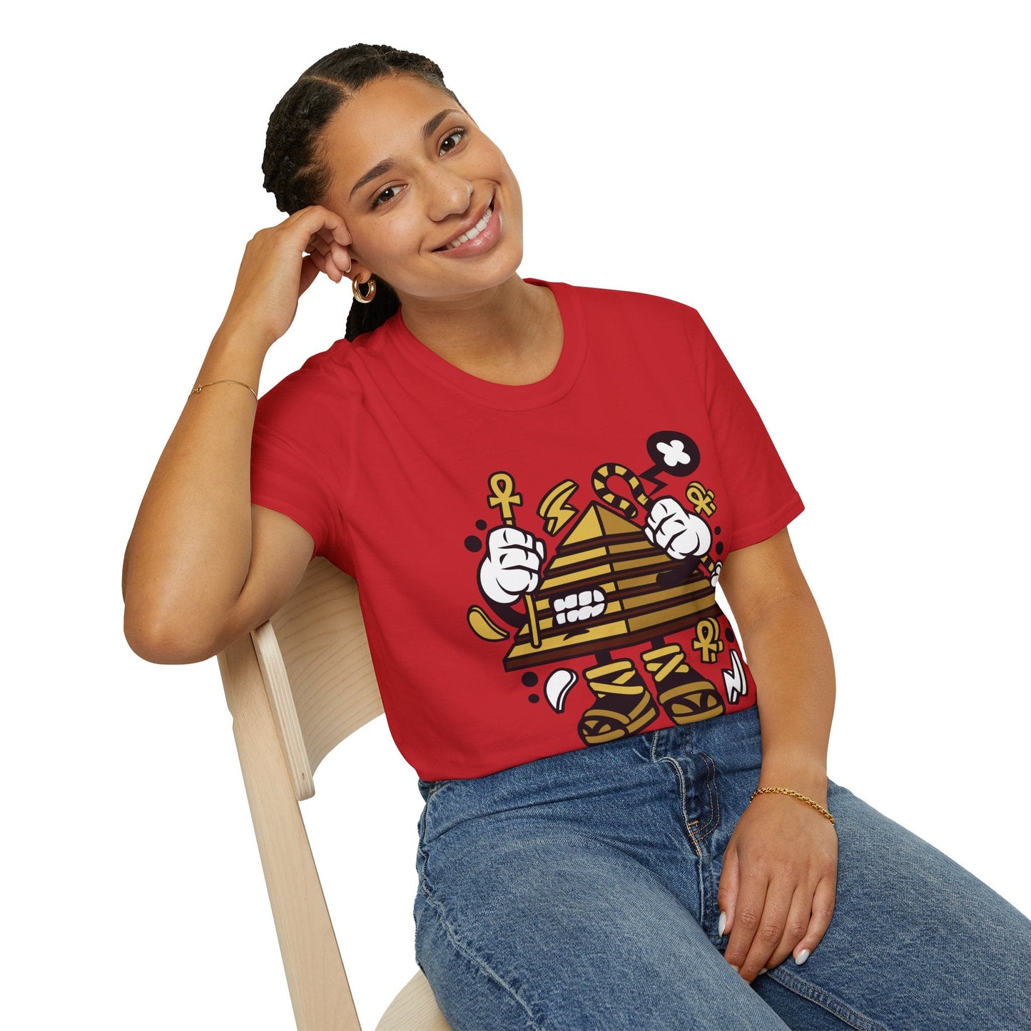 Cartoon T Shirt Animation T Shirt Funny Tee Shirt Short Sleeve Unisex Gildan Softstyle 64000 Cotton