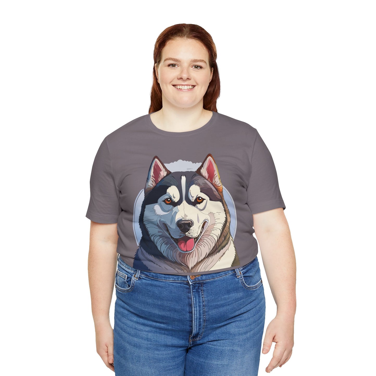 Unisex Animal Shirt Art Design Tee With Wild Animals Graphic Print Short Sleeve Style