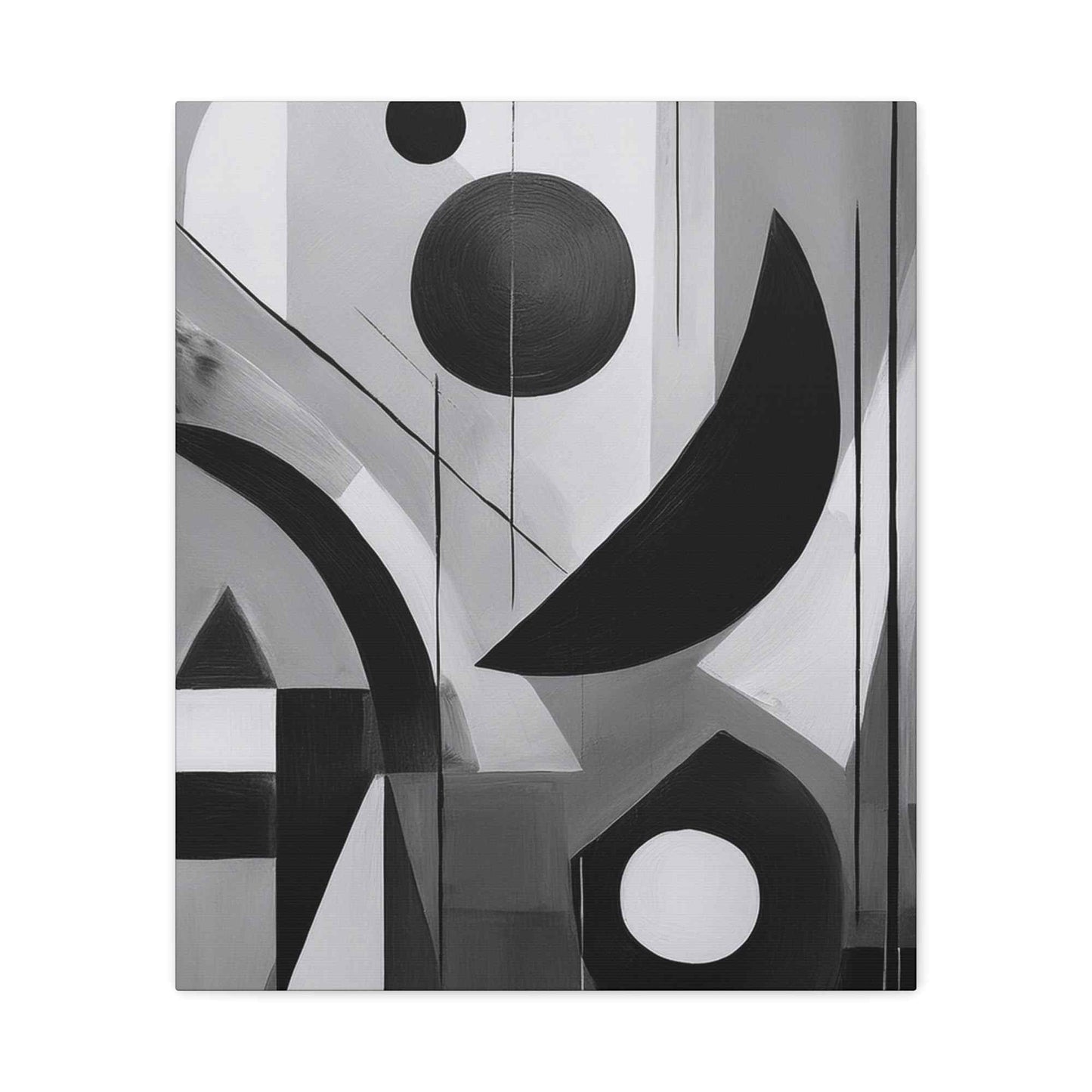 Black Abstract Painting Print Canvas 20x24,20x30,24x30, 24x32,24x36,30x40, 32x48,36x48,40x60 Pine-Wood Inner Frame ABS-17