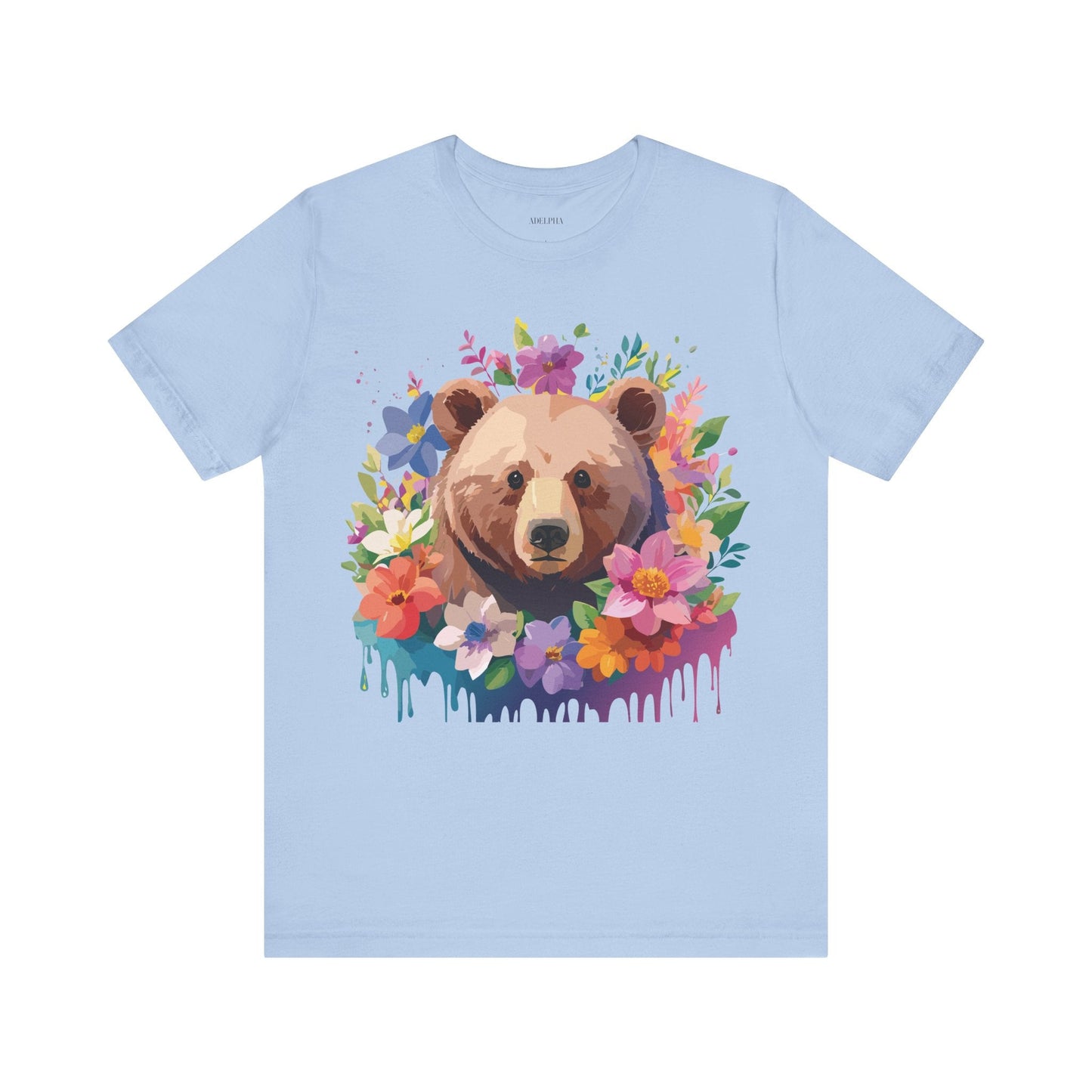 Bear Graphic Tee Adelpha Unisex Vintage Inspired Short Sleeve Shirt