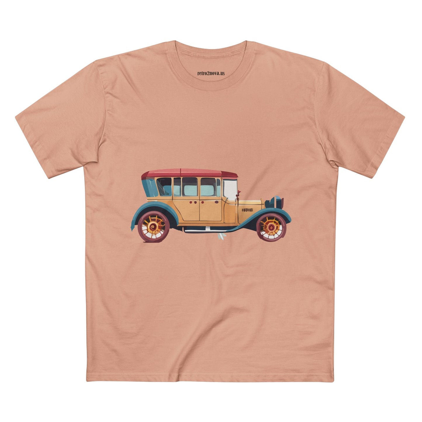 Retro Car Shirts Vintage Car Shirts RC5 Unisex Premium Cotton Art Tee With Original Design