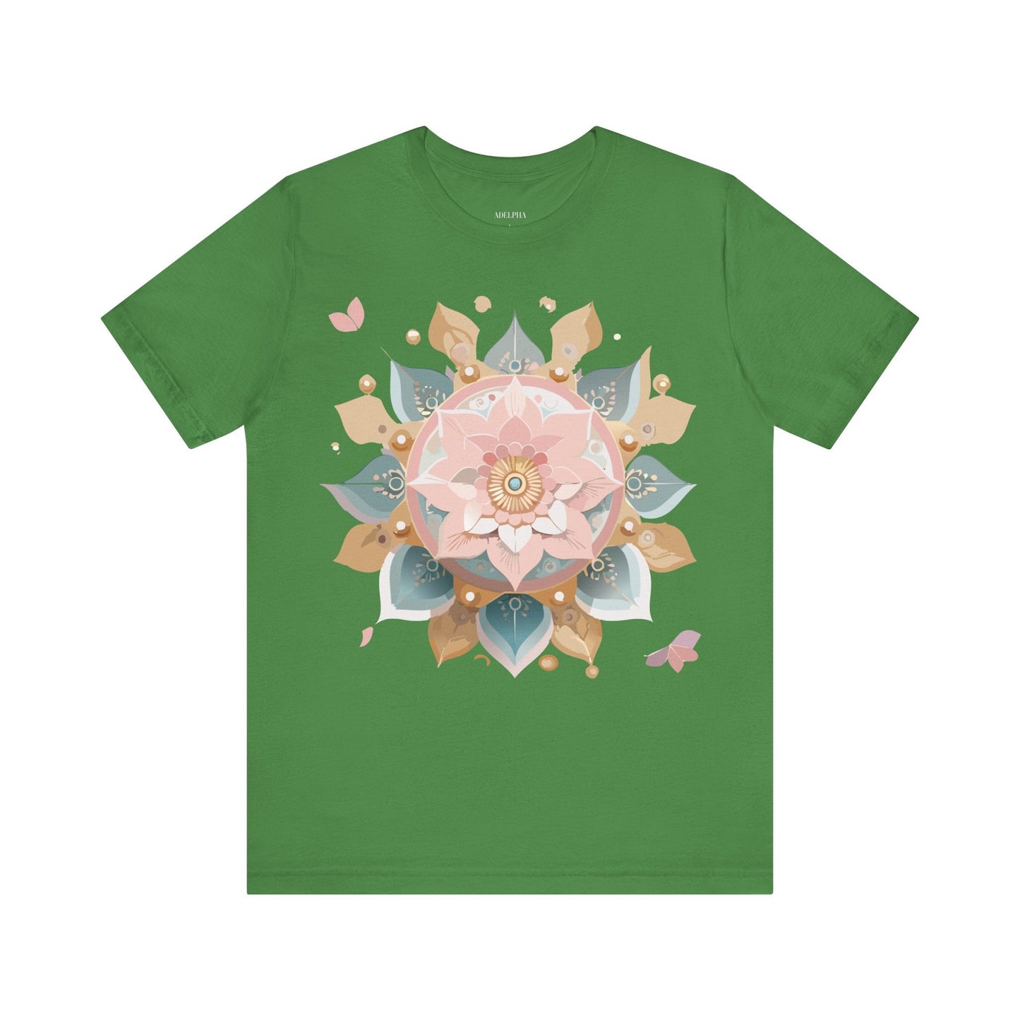 Mandala Graphic Unisex 100 Cotton Vintage Floral Artwork Tee 12