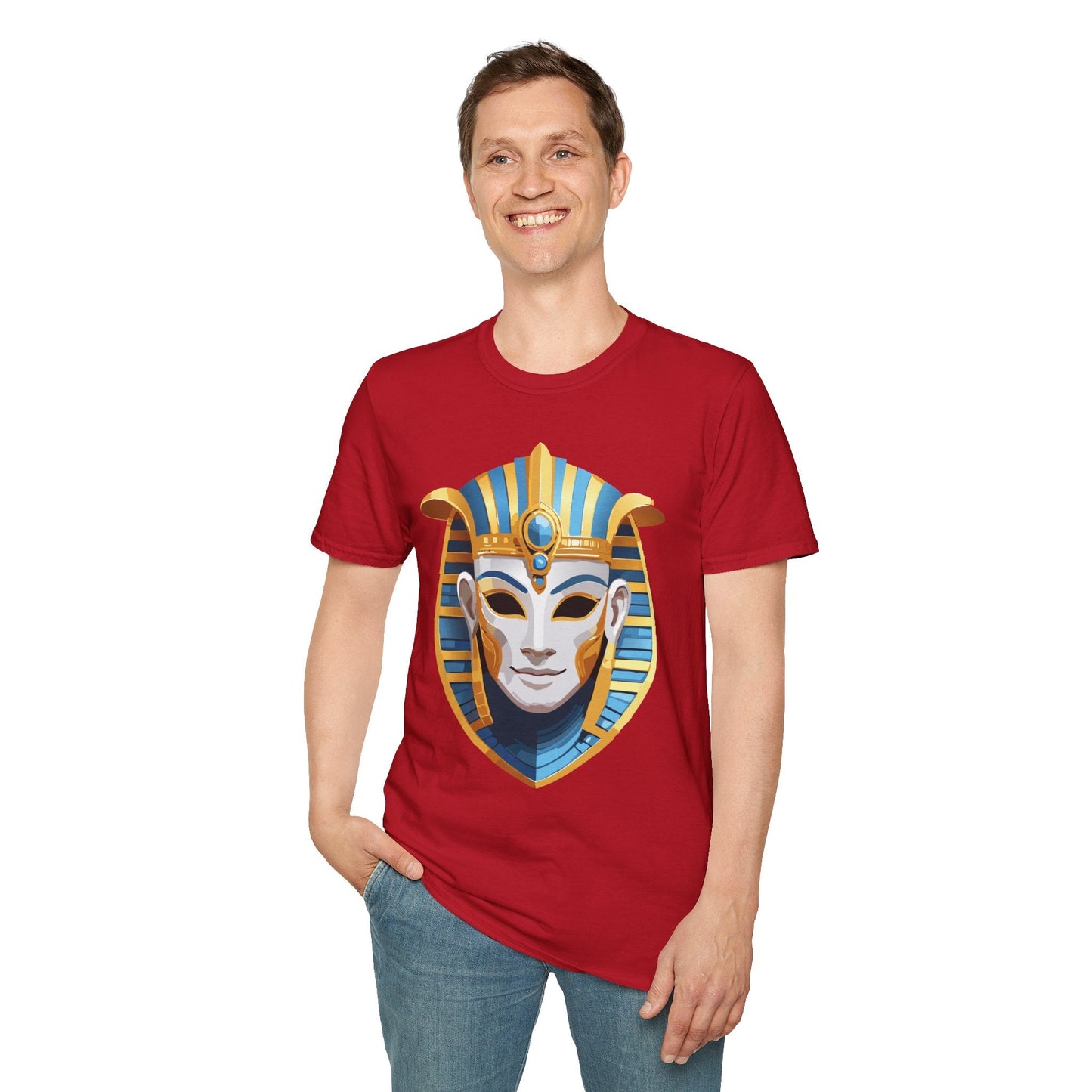 Mask Graphic Unisex Cotton Masquerade Design Artwork Tee 19
