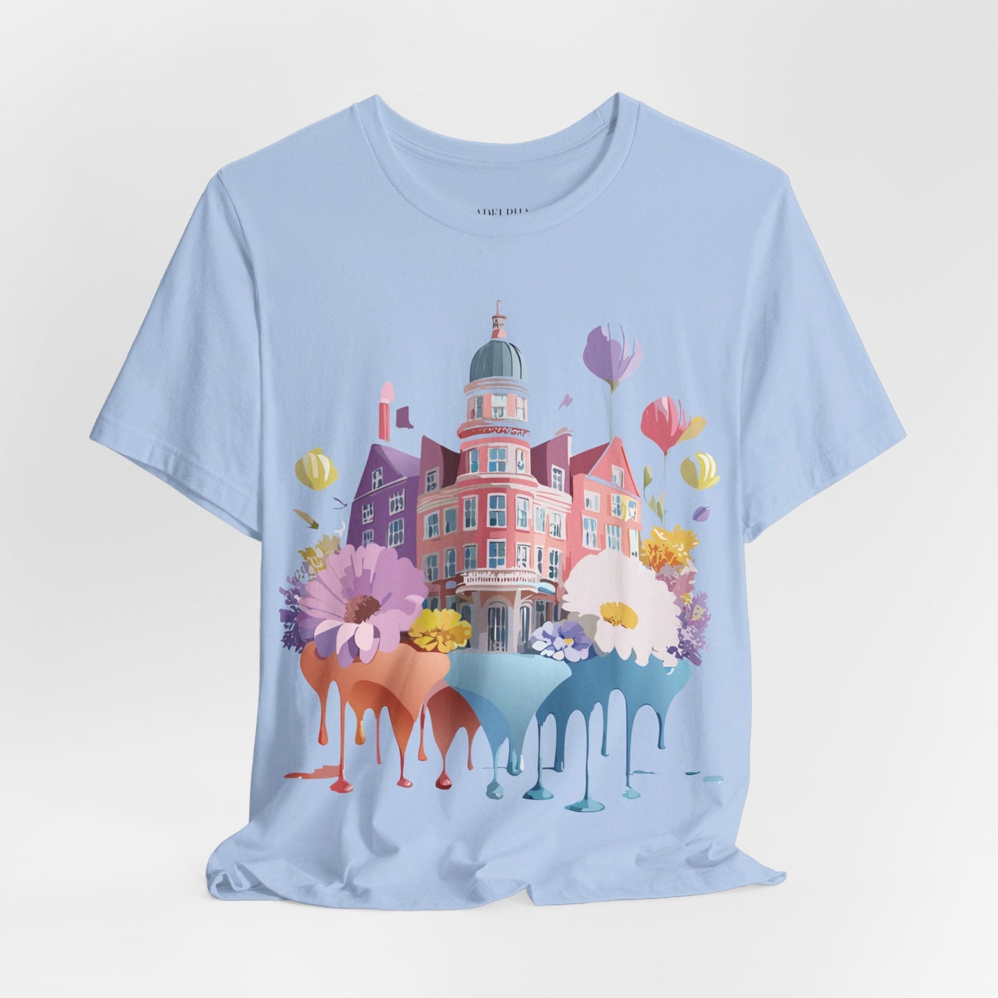 Unisex Graphic T Shirt With Adelpha Artwork Vintage Amsterdam Design Short Sleeve