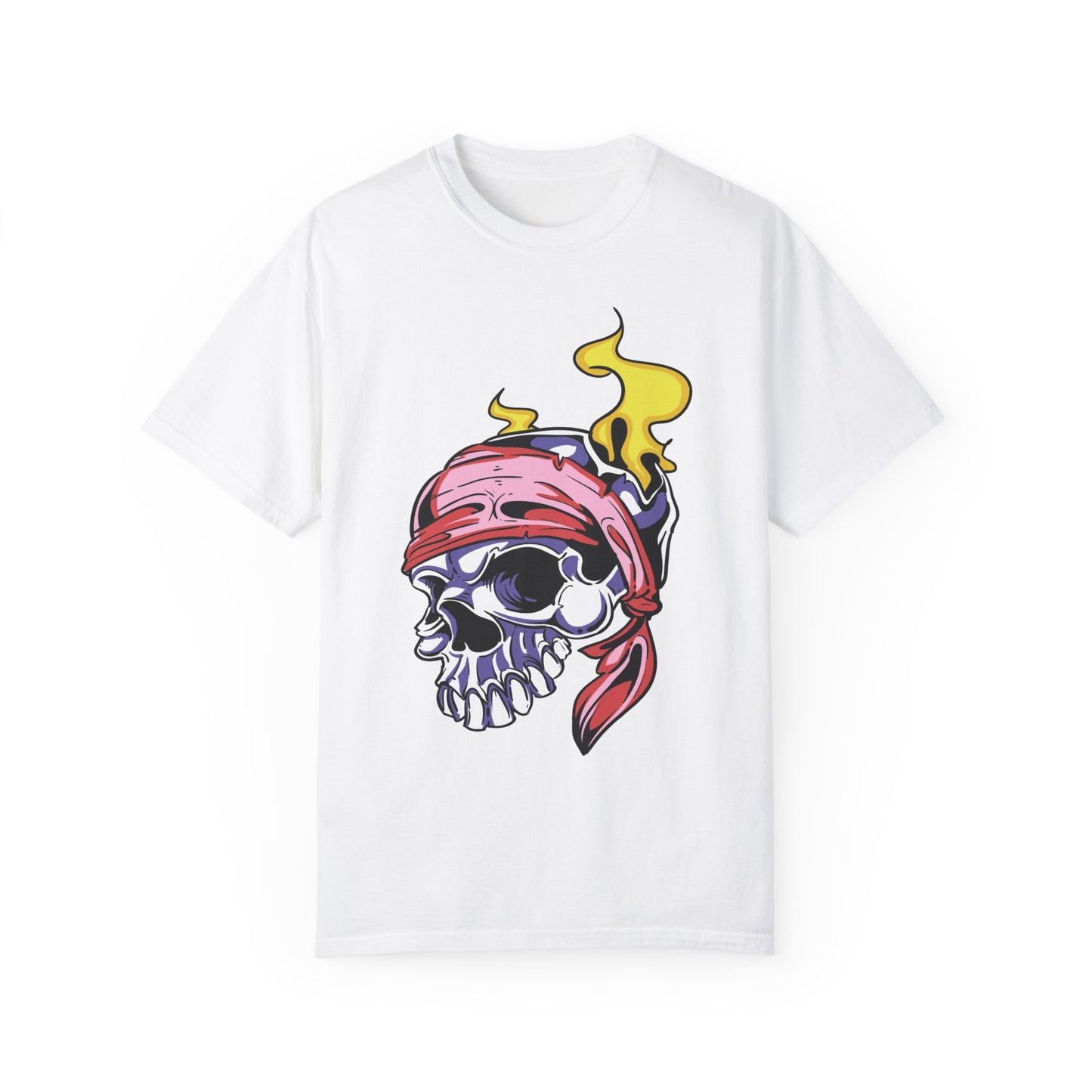 Unisex Cotton Tee Shirt with Skull