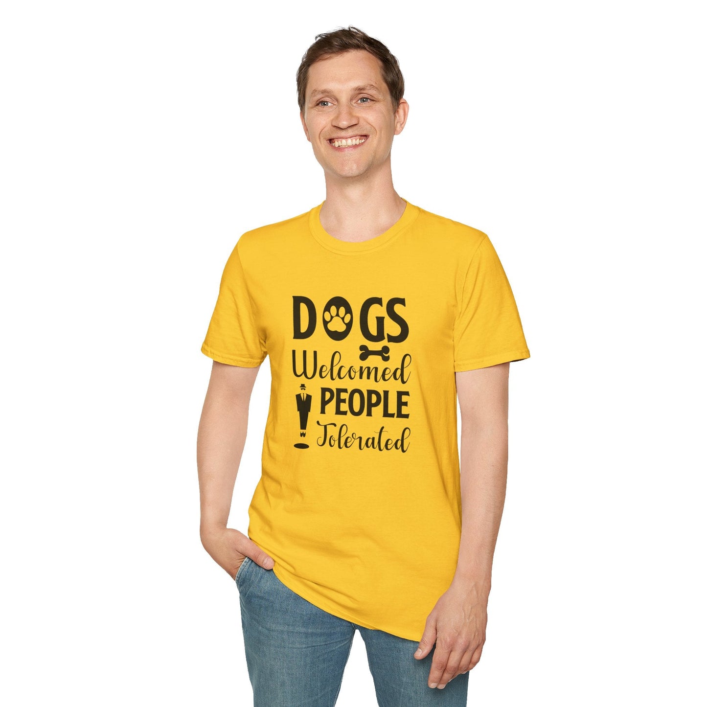 Dog Slogan T Shirts With Funny Quotes Unisex Tee Shirt Gildan Softstyle 64000 100 Percent Cotton