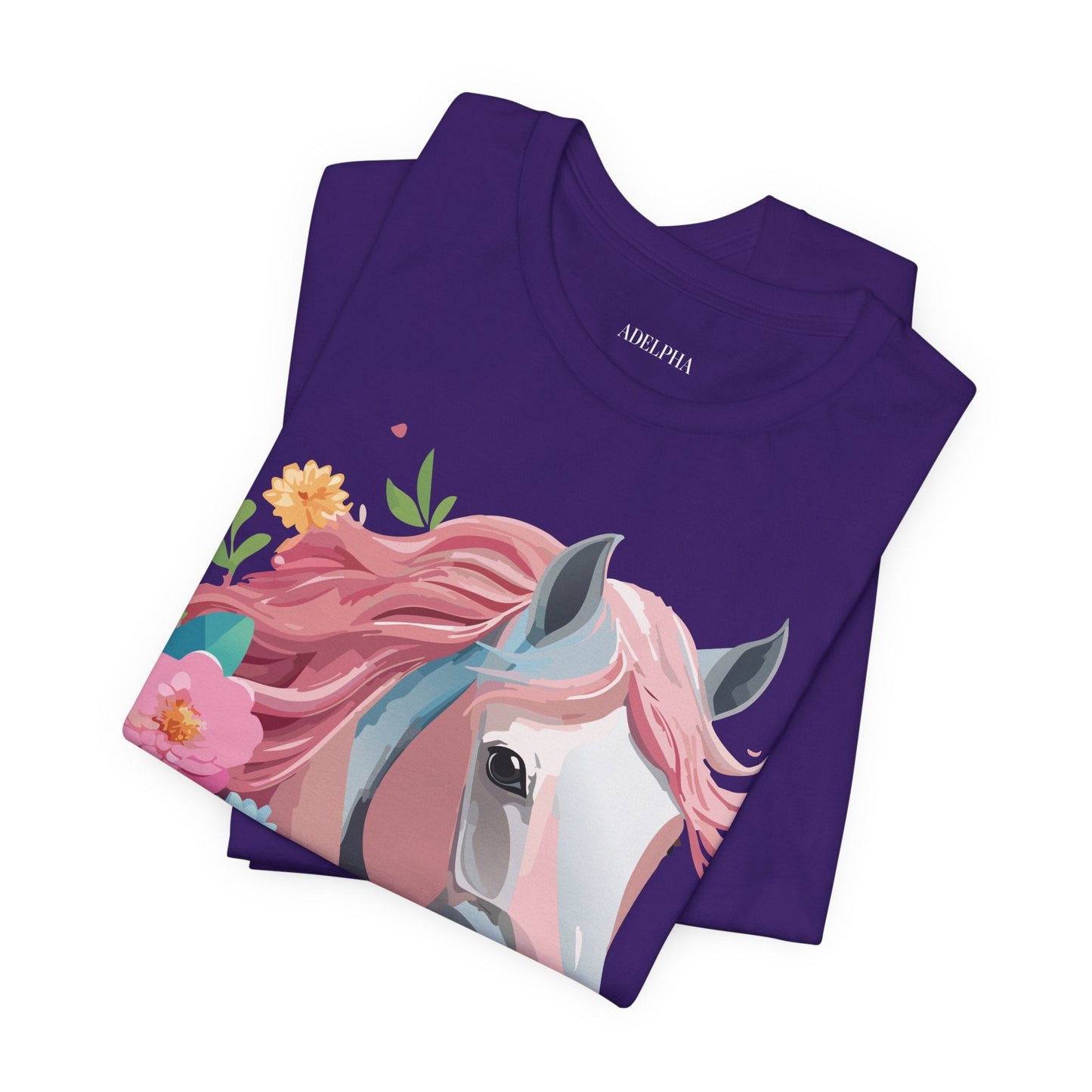 Horse Graphic Unisex 100 Cotton Vintage Animal Art T-Shirt 1