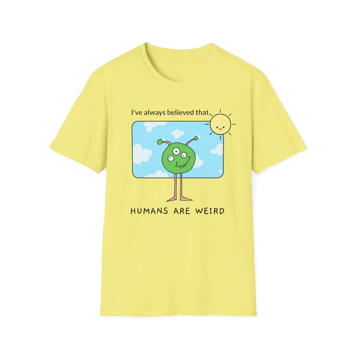 Alien Graphic Funny UFO Graphic Tee Gildan Unisex 100 Cotton Tee Shirt r107