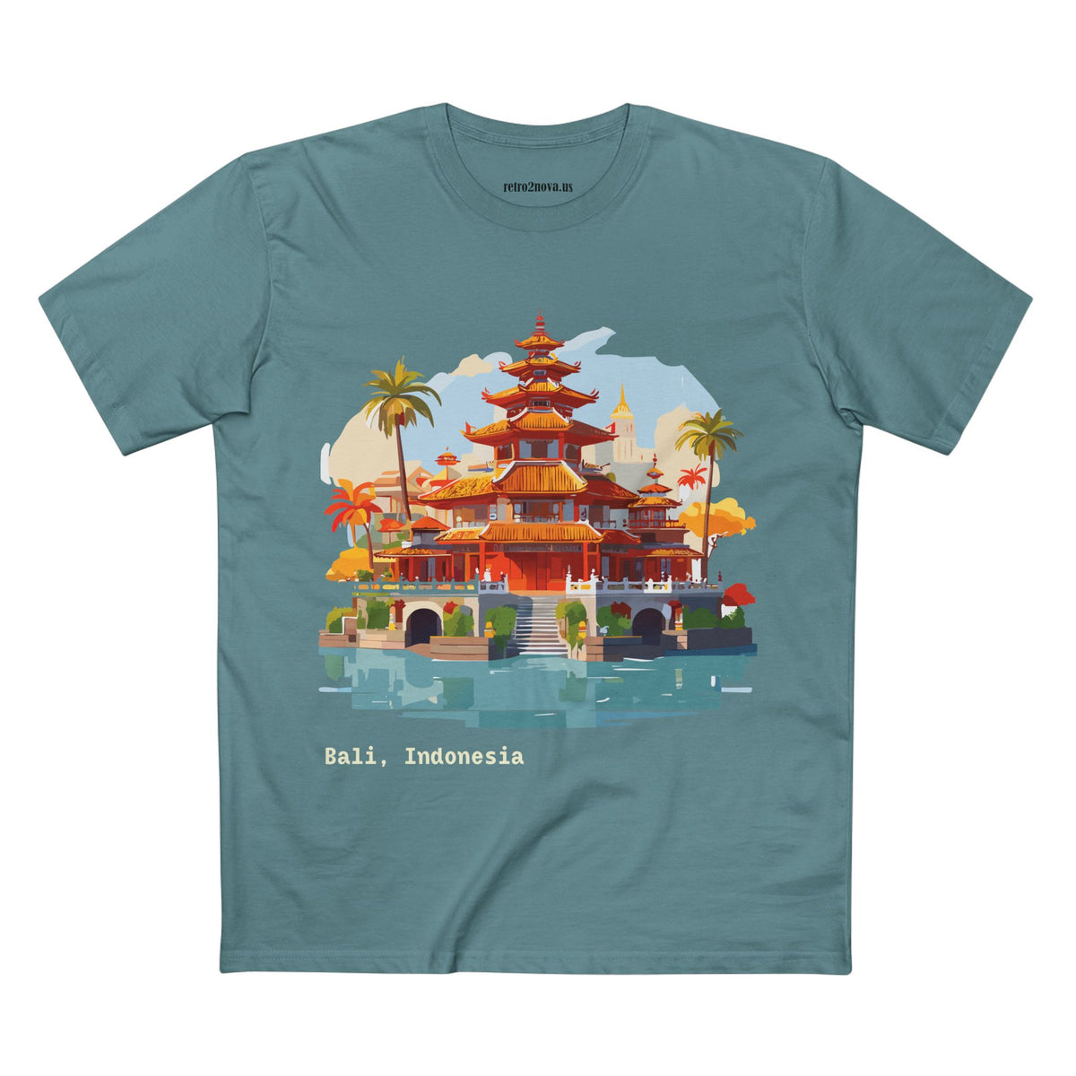 Bali Temple Illustration Tee | Indonesia Travel Shirt
