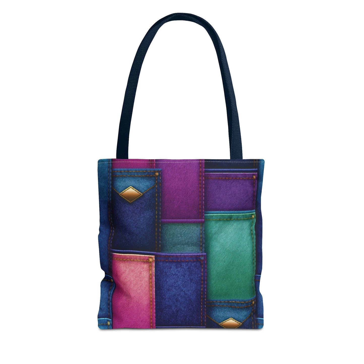 Denim Canvas Bag, Tote Bag Denim Printify