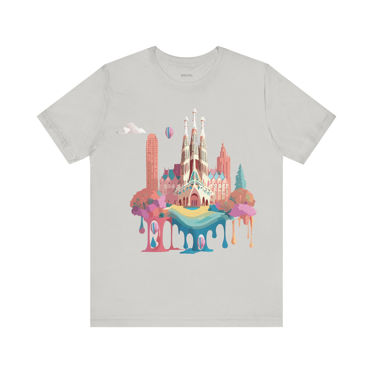 Graphic Unisex Cotton Bella+Canvas Tee Shirt with Barcelona
