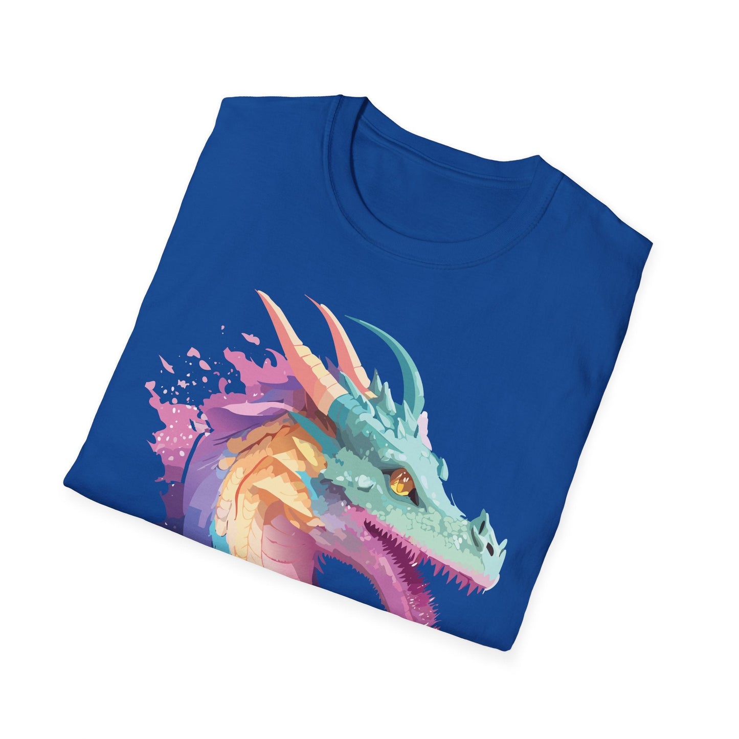 Dragon Graphic Tee Unisex Short Sleeve Dragon Shirt With Animal Design Gildan SoftStyle 64000