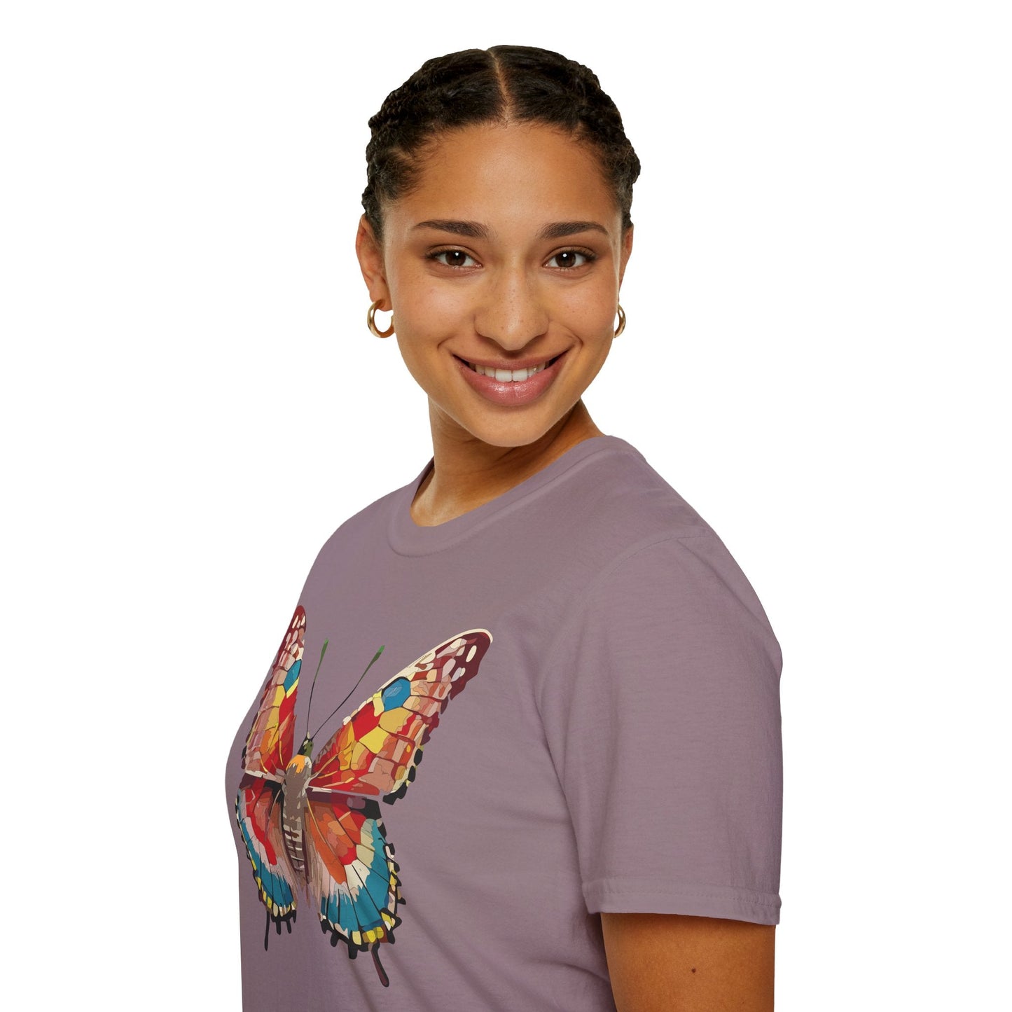 Butterfly Shirt Unisex Monarch Tee Softstyle 100 Percent Ring Spun Cotton Quality Gildan 64000