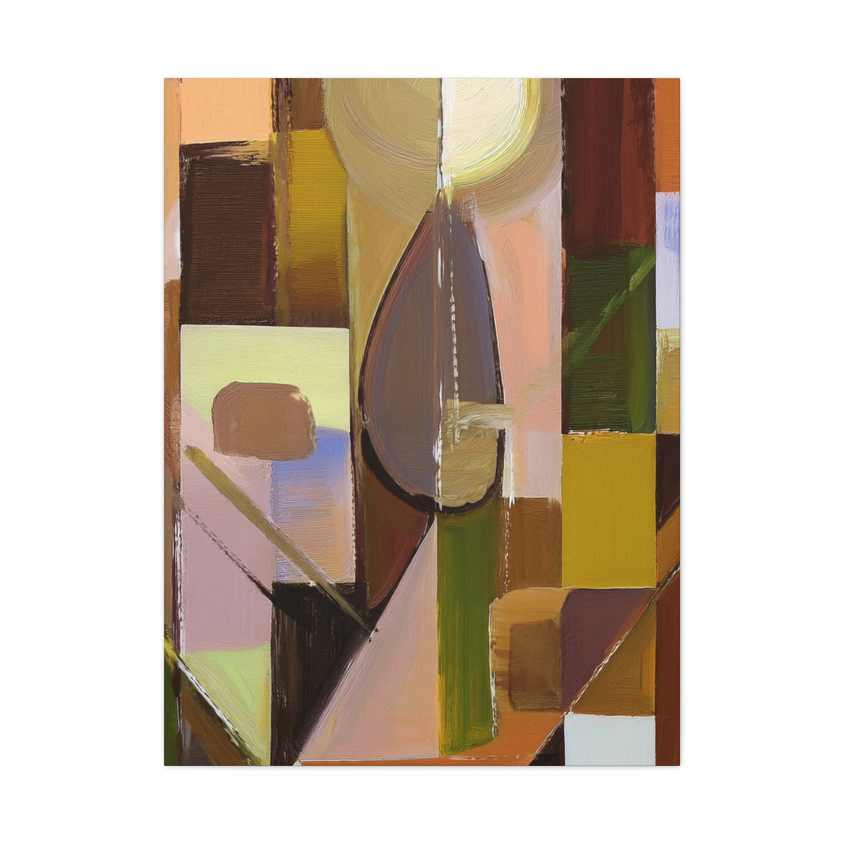 Abstract Geometric Painting Print Canvas 20x24,20x30,24x30 24x32,24x36,30x40 32x48,36x48,40x60 Pine-Wood Inner Frame ABS-55