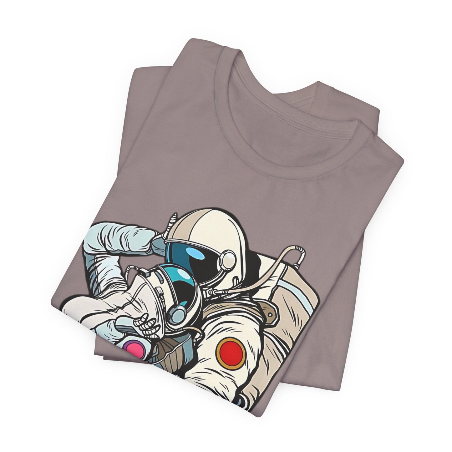 Unisex Astronaut T-shirt, Space Lovers Tee, Cosmic Top, Astronaut Graphic Tee, Cosmos Graphic T-Shirt, Love Shirt Art T-Shirt