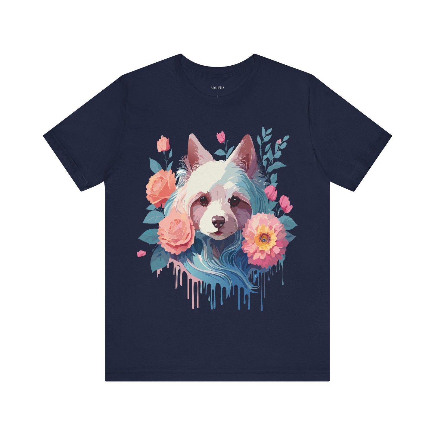 Adelpha Unisex Graphic Dog Shirt Short Sleeve Tee With Vintage Inspired Artwork Design