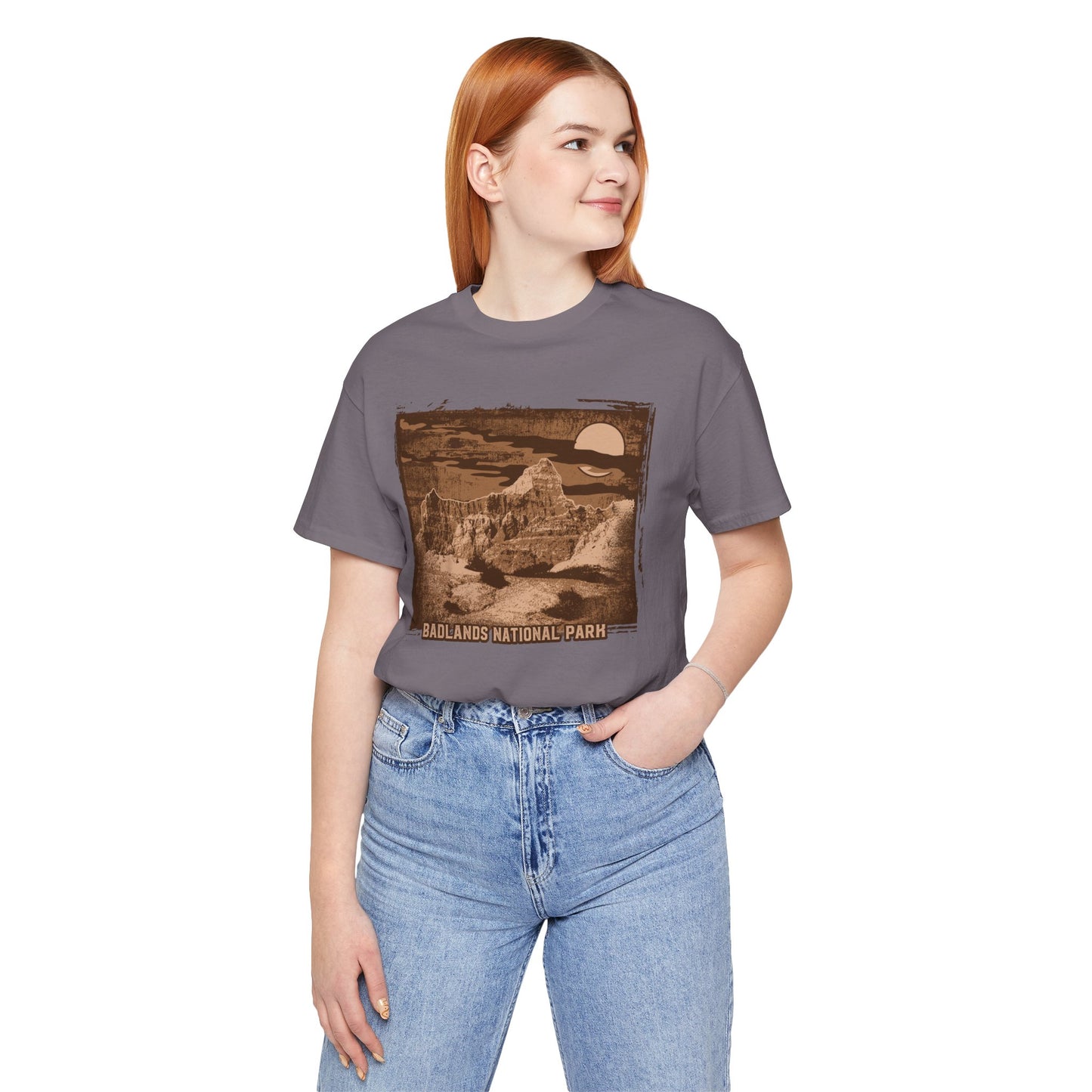 Badlands Retro Poster Graphic Design Tee, Badlands Shirt, Vintage Tees, Art Design T-Shirt, Graphic Tee, Retro Art Shirts