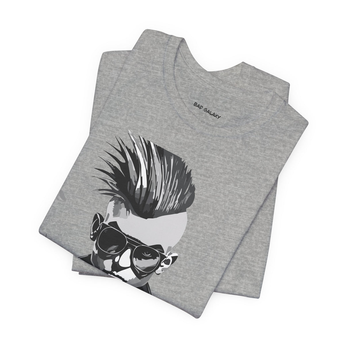 Punk Rock Graphic Unisex Cotton Bella+Canvas Tee with Art Design b30