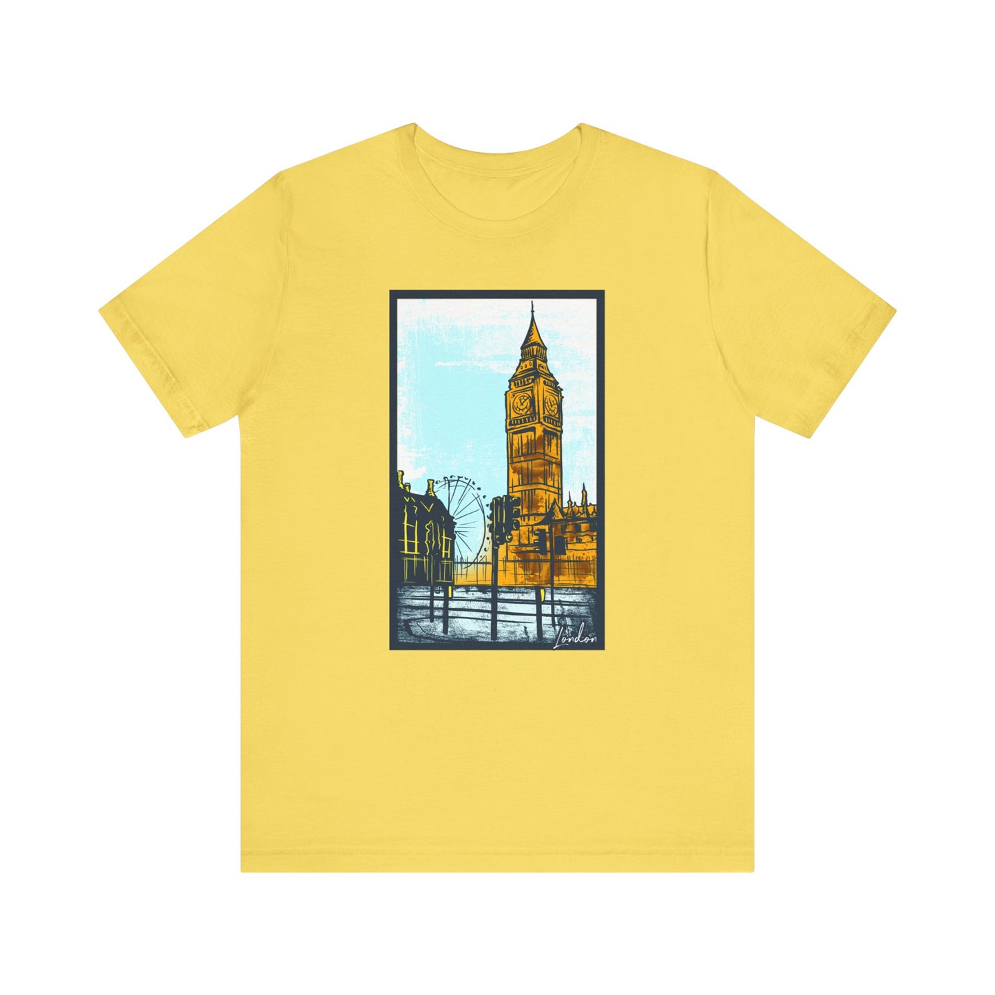 Retro Poster London Graphic Design Tee, London Shirt, Vintage Tees, Art Design T-Shirt, Graphic Tee, Retro Art Shirts