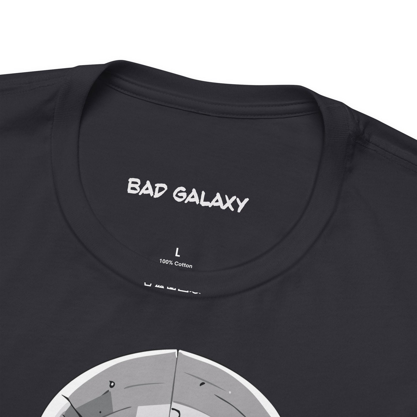 Graphic Cotton T Shirt Unisex Short Sleeve Alien Artwork By Bad Galaxy Premium Everyday Wear