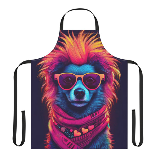 Dog 100% Polyester Stain-resistant 31.5 x 25.6 | Art Print Canvas Apron 1
