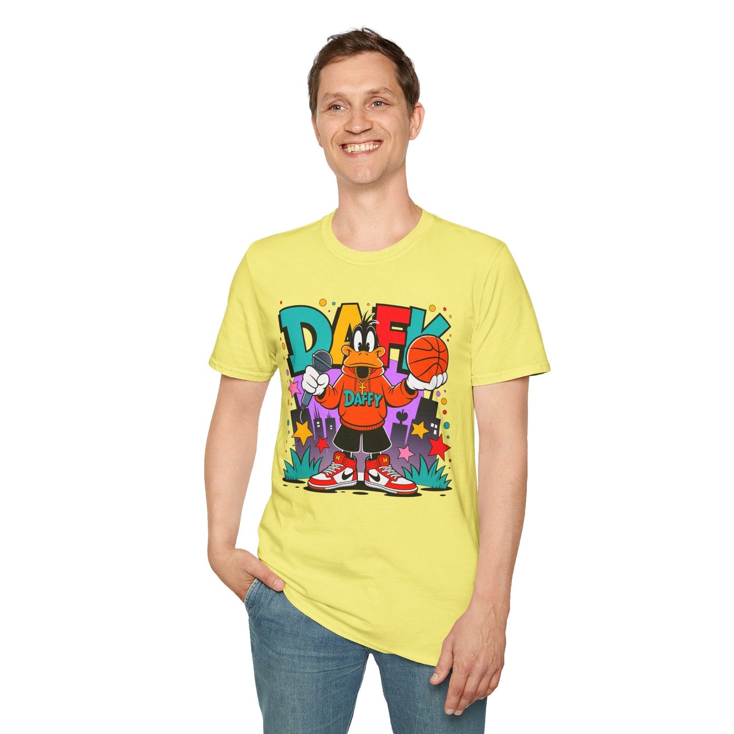 Funny Animals Cartoon T Shirt Unisex Graphic Tee Animation Shirt Softstyle Cotton