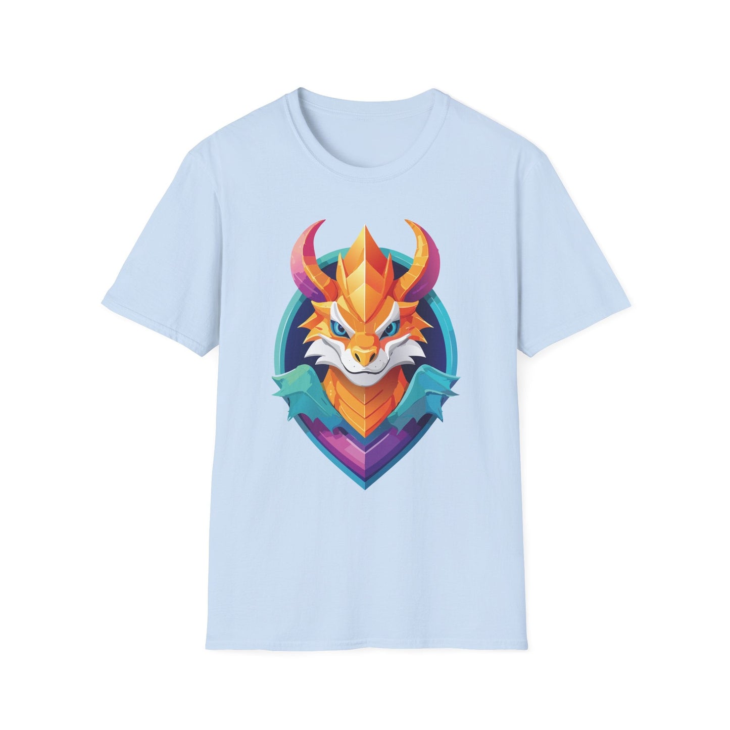 Dragon T Shirt Unisex Gildan Softstyle 64000 Comfortable Cotton Tee With Animal Design