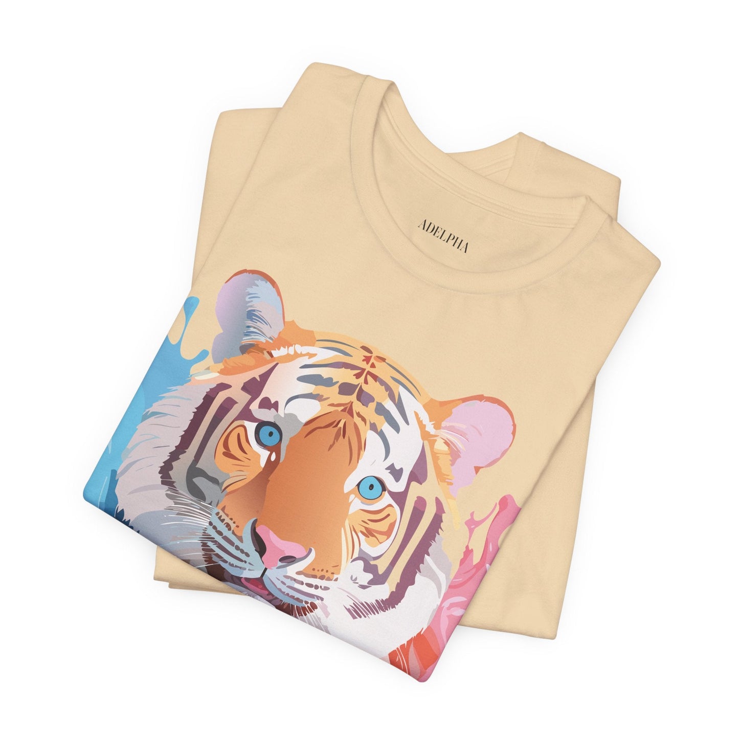 Tiger Graphic T Shirt Unisex Short Sleeve Tee By Adelpha Artwork Vintage Inspired