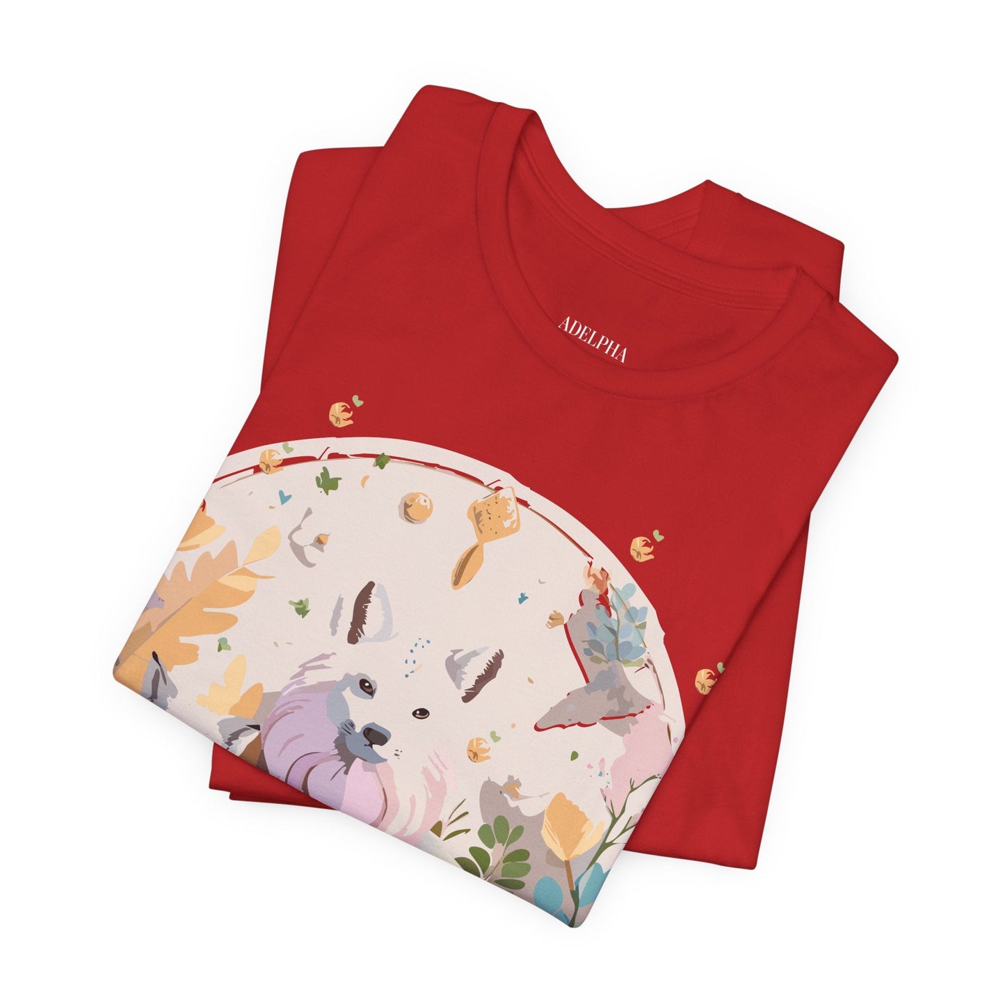 Adelpha Graphic Tee Unisex Short Sleeve Shirt With Vintage Art Design For Everyday Wear