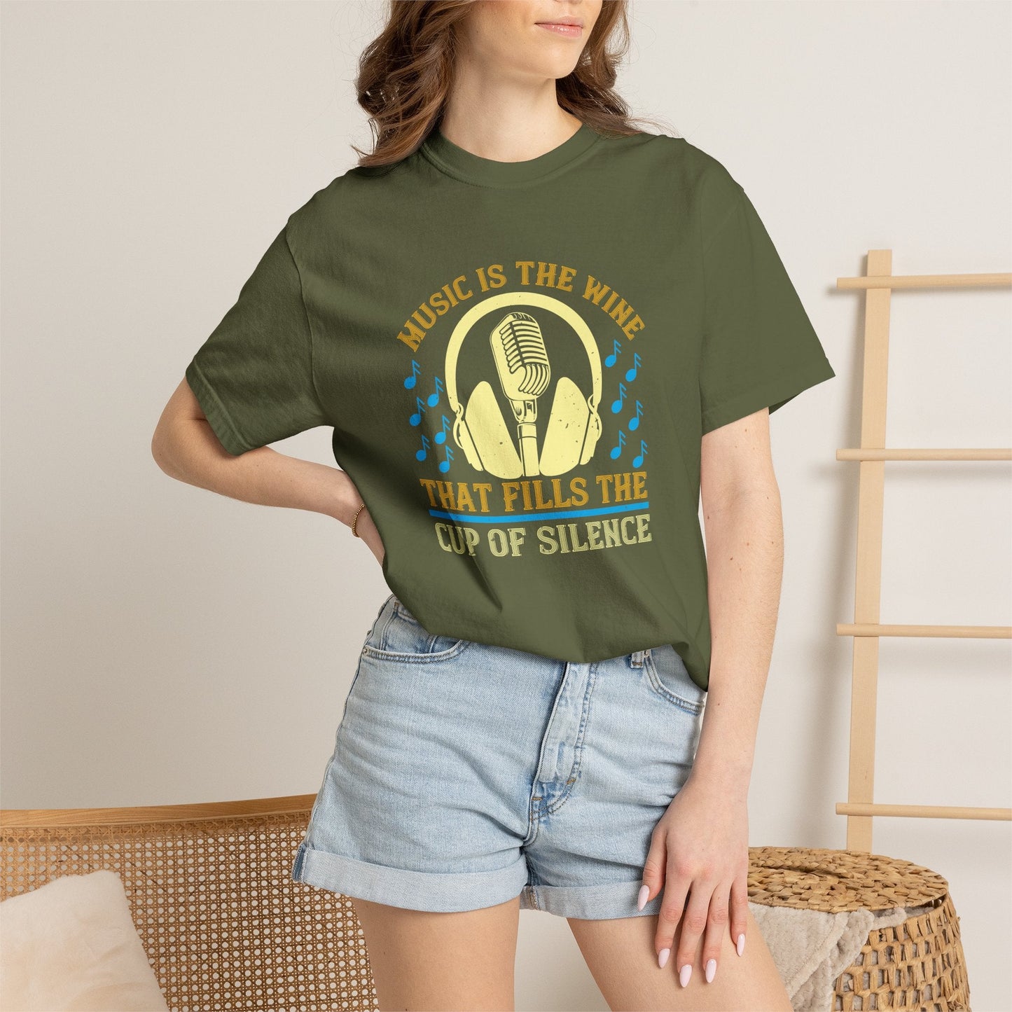 Music Graphic Design Unisex Cotton T-shirt m36