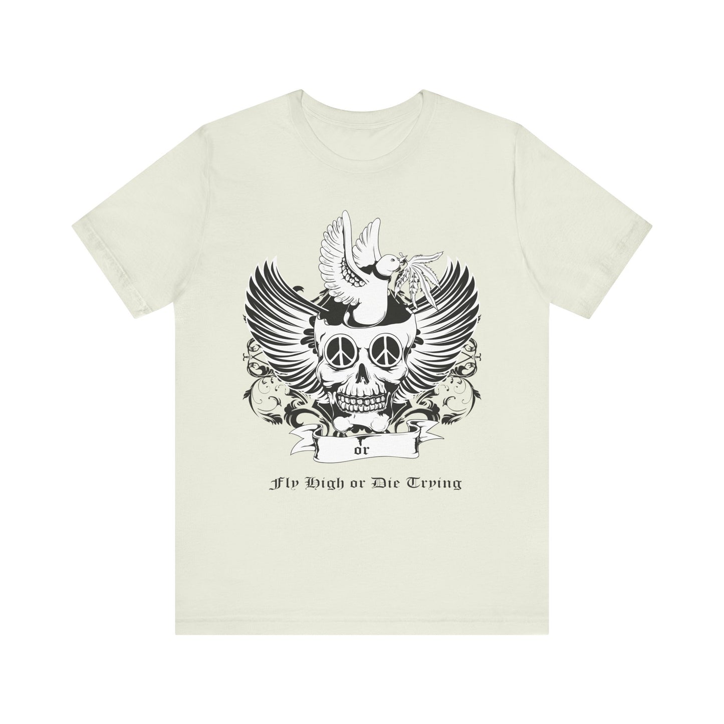 Bird Skull Graphic Design Tee, Skull Shirt, Vintage Tees, Art Design T-Shirt, Vintage Graphic Tee, Art Shirts with Skulls