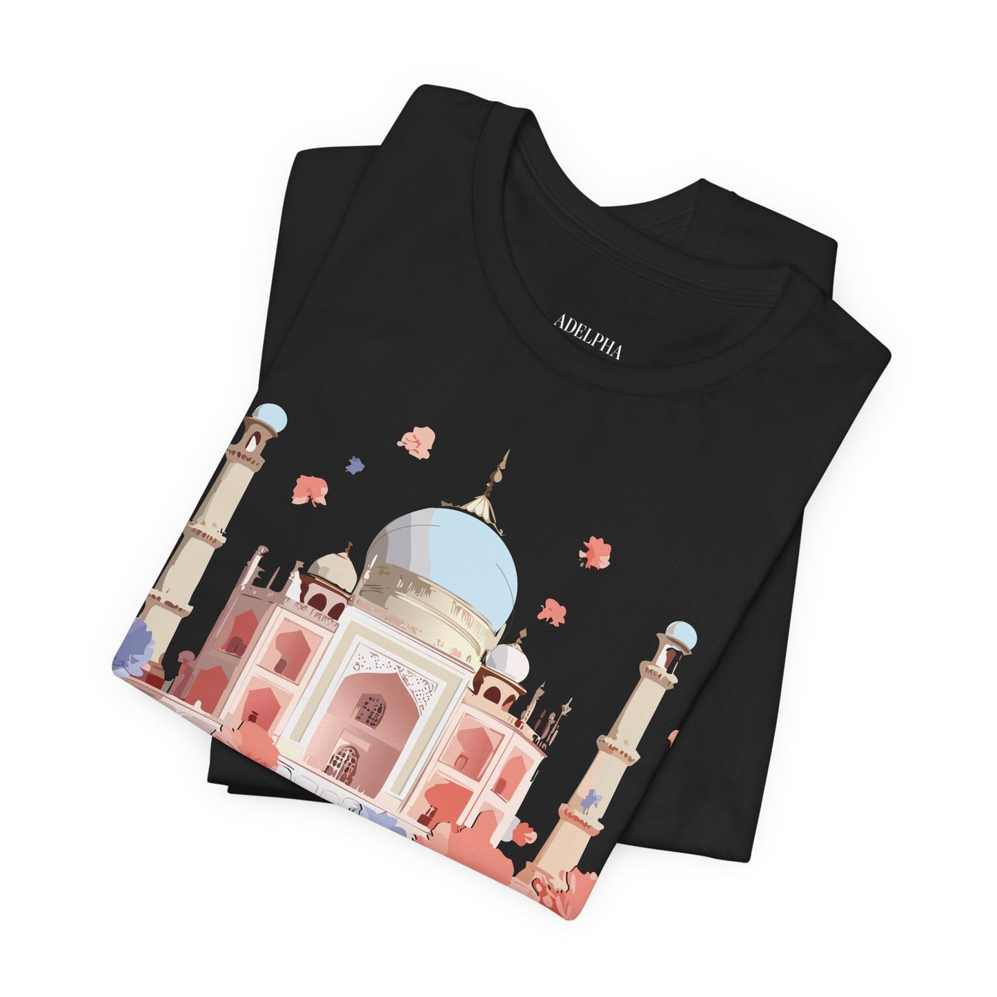 Taj Mahal Graphic Tee Unisex Short Sleeve Shirt By Adelpha Vintage Inspired Artwork