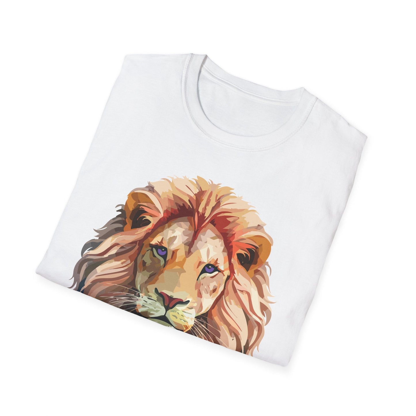 Lion Shirt Unisex Animal Tee Ring Spun Cotton Softstyle Tee Gildan