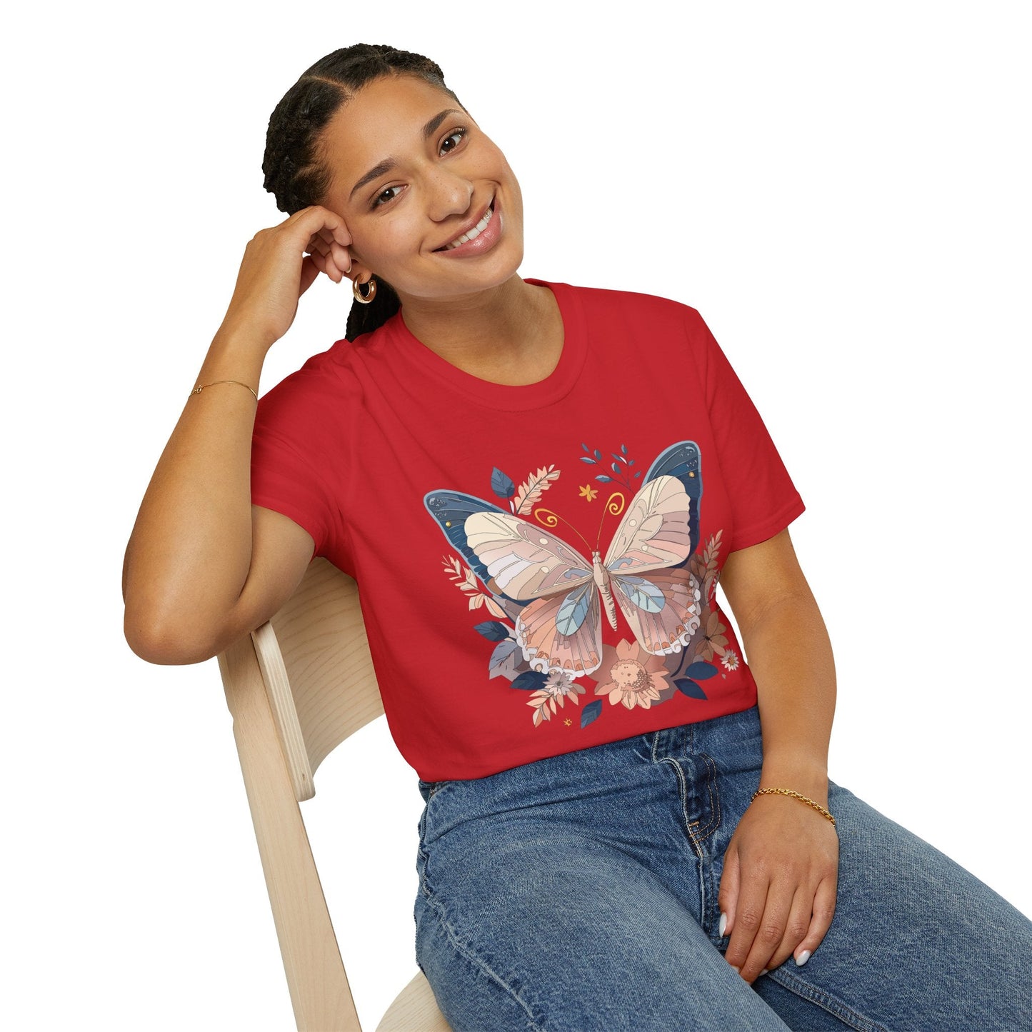 Monarch Butterfly Shirt Unisex Softstyle T Shirt 100 Percent Ring Spun Cotton Gildan 64000