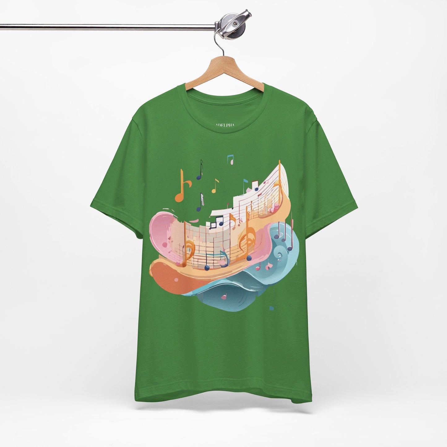 Music Graphic Unisex 100 Cotton Vintage Art with Musical Elements Tee 27