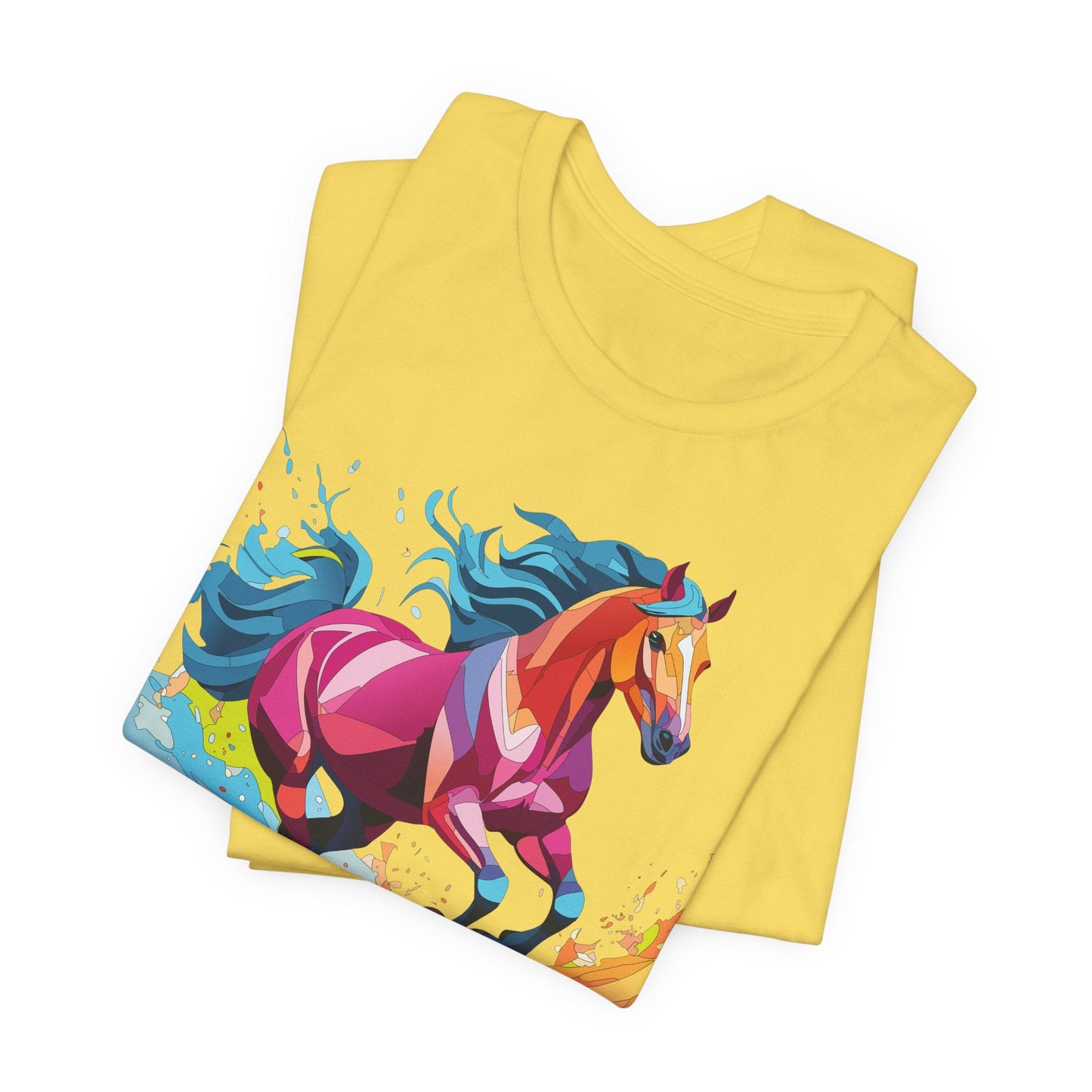 Unisex Animal Tee Shirt With Wild Animals Art Design Short Sleeve Casual Wear Everyday
