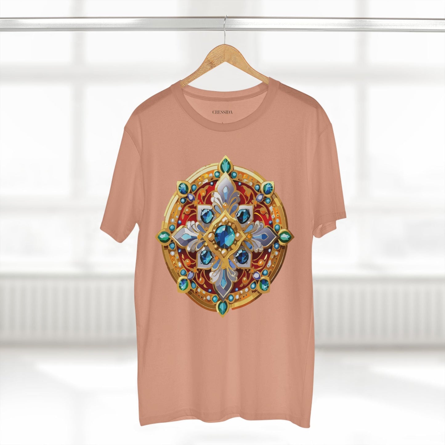 Medallion Graphic T-Shirt Unisex 100 Cotton With Gold Art Design Medal Tee 8
