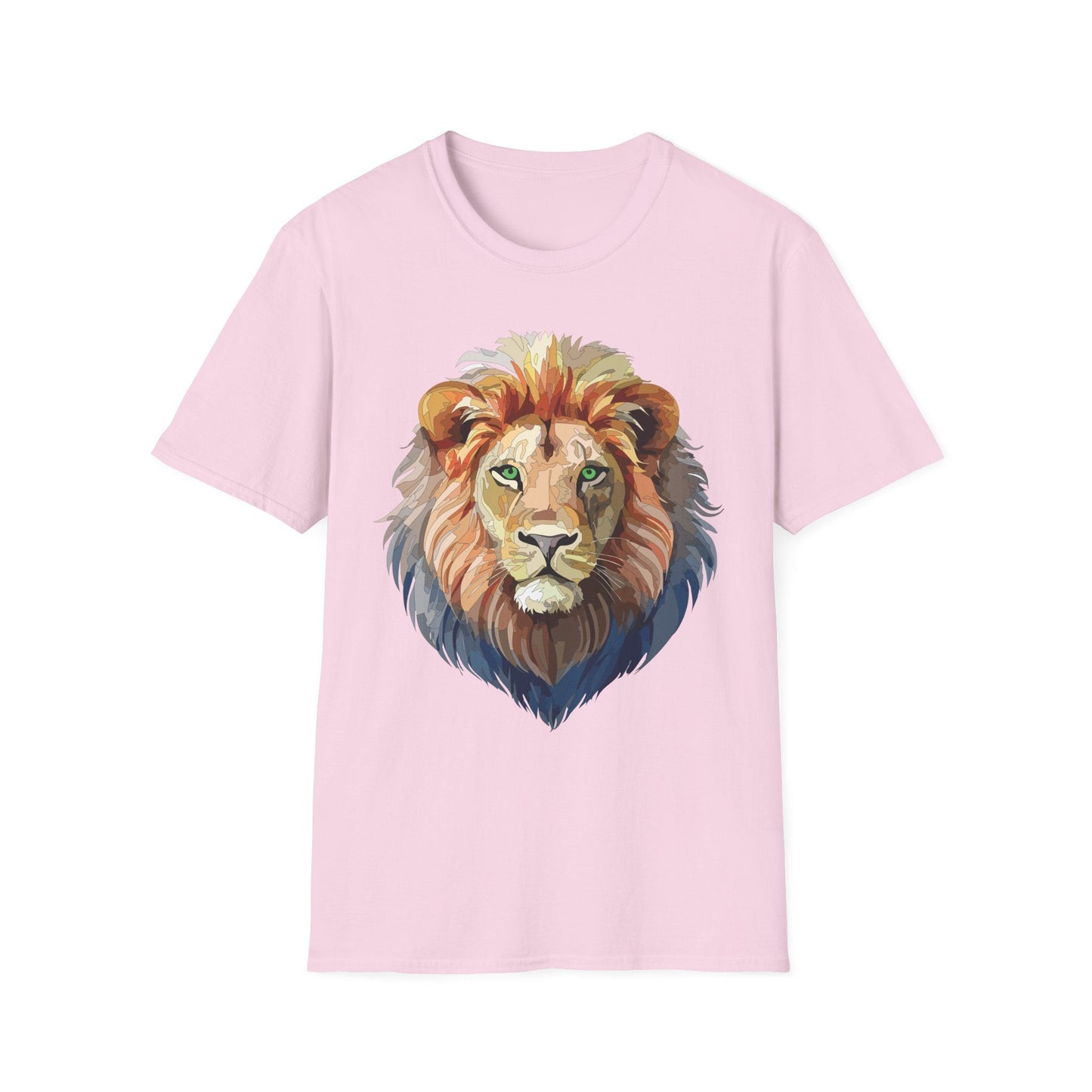 Lion Shirt Unisex Animal Tee Gildan Softstyle 64000 Cotton Comfort