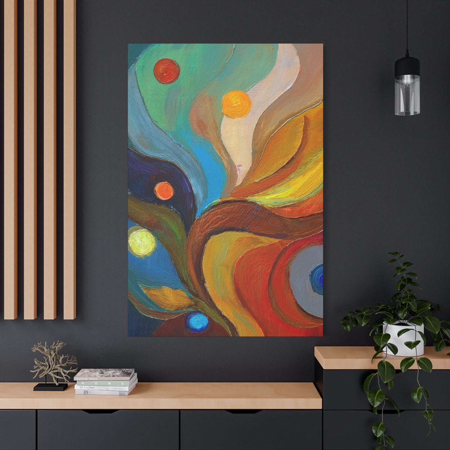Abstract Oil Painting Print Canvas 20x24,20x30,24x30 24x32,24x36,30x40 32x48,36x48,40x60 Pine-Wood Inner Frame ABS-91